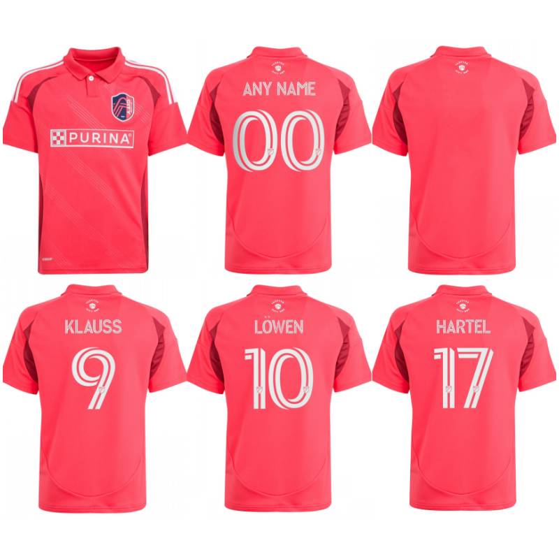2025 St. Louis City Soccer SC Jerseys #10 LOWEN HARTEL NILSSON Uniform Mens #6 BLOM PARKER KLAUSS Shirt