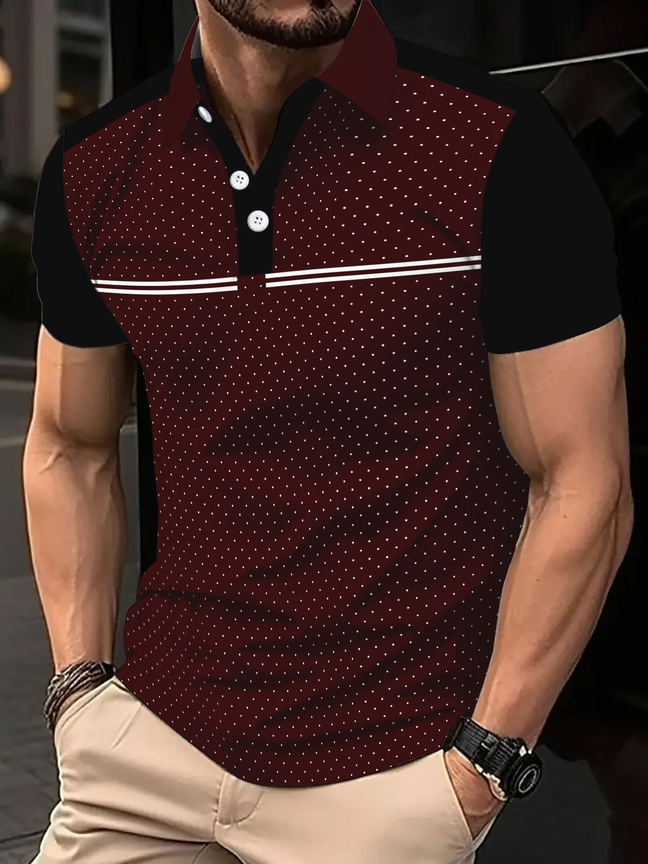 Designer wholesale new summer polo shirts European and American men's short sleeve casual color plus size fashion T-shirt S-3XL man clothing
