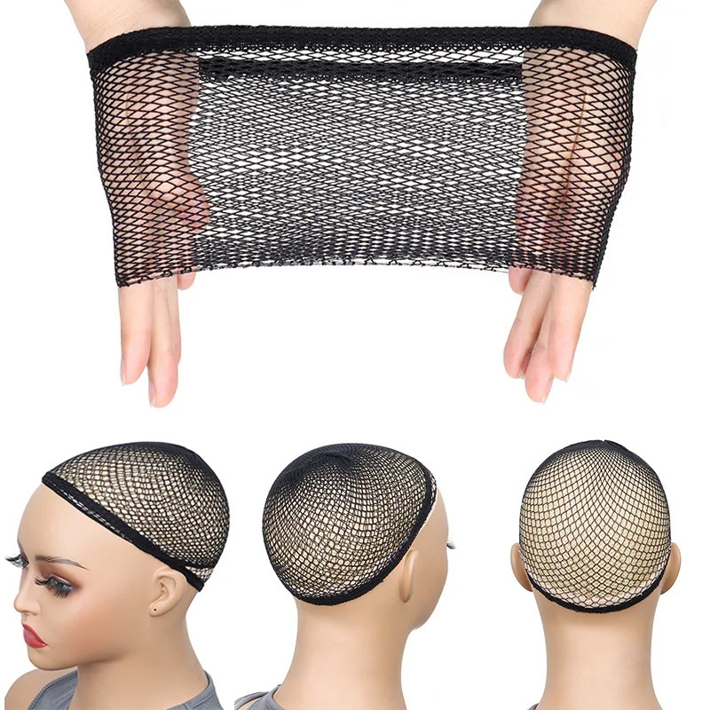 5 Pcs/Pack Stretchable Elastic Hairnets Fashion Mesh Weaving Wigs Cap For Women Making Wig Tools 250513