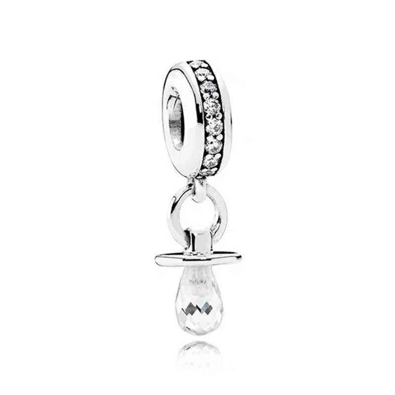 New Arrivals Married CoupleBaby Pacifier Bottle Dangle Charm Bead Fit Original 925 Sterling Silver Bracelet DIY Jewelry GiftXJ250517