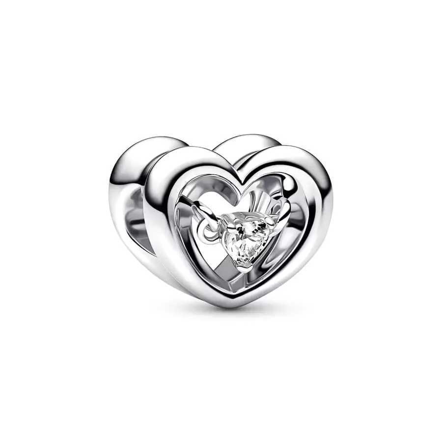Hot Sale Classics Openwork Sun Stars Moon Charm Blue Spinnable Heart Bead Fit Original Silver 925 Pan Bracelet Jewelry GiftXJ250517