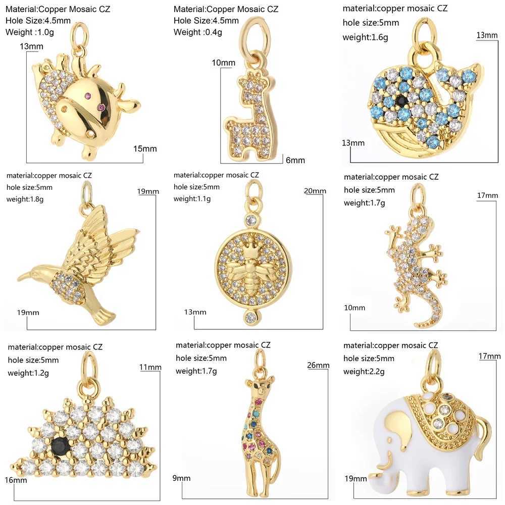 Dog Cat Cute Pet Charms for Jewelry Making Bird Diy pendant Necklace CZ Make Jewelry AccoriesXJ250517