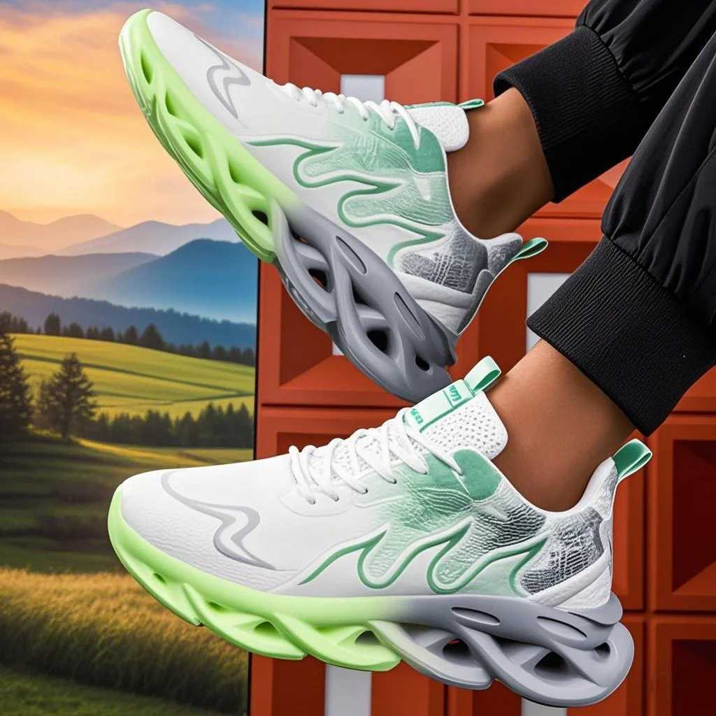 Unisex Running Shoes Men Women Lightweight Mesh Breathable Comfortable Flat Soft Tennis Shoes Summer Lace-up Sneakers MenXJ250517