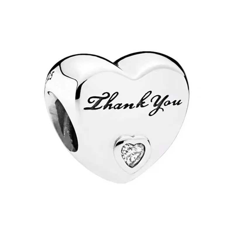 NEW Heart Bead Your Grandma Dad Uncle Daughter Uncle Charm Fit Original European Silver S925 Bracelet For DIY Jewelry GiftXJ250517