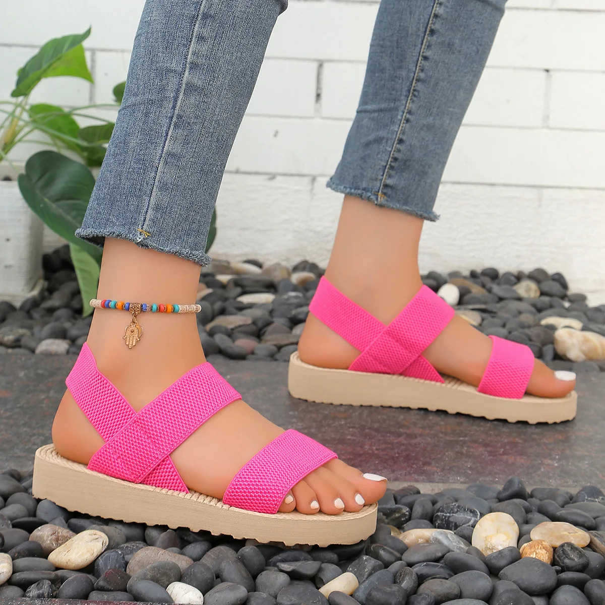 Light Weight Summer Sandals For Women Home Street Shoes Soft EVA Pink Color Girls Leisure Daily Walking Sandalias 250515
