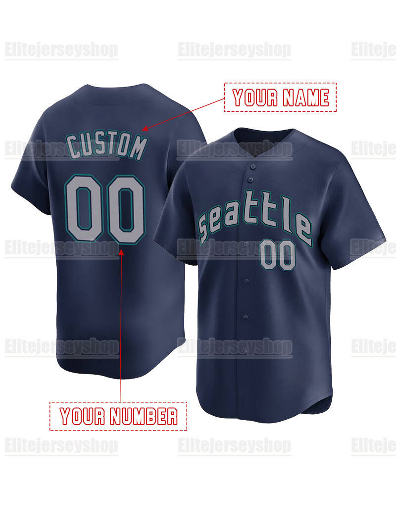 Custom Jerseys Randy Arozarena Justin Turner Julio Rodriguez Ken Griffey Jorge Polanco Jr. Crawford Nelson Cruz Cal Raleigh Ty France Mitch Haniger