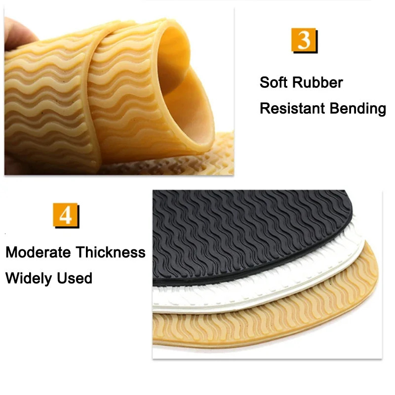 Rubber Full Soles for Shoes Outsoles Insoles Anti Slip Ground Grip Sole Protector Sneaker Repair Worker Shoe Self Adhesive Pads 250515