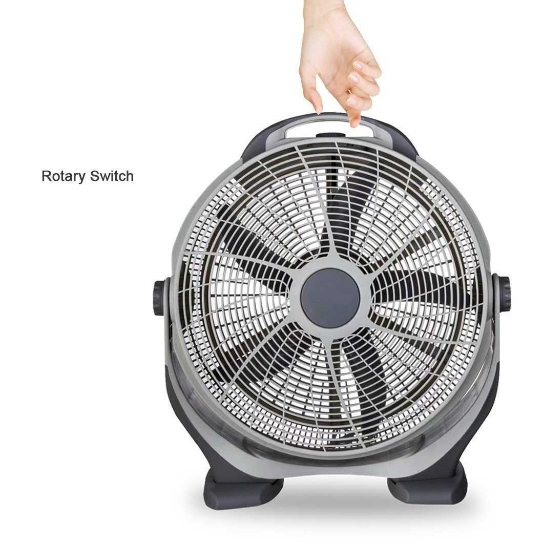 20-inch folding fan with 90W high-speed ventilation and handle model folding fan. Portable and quiet Z250214
