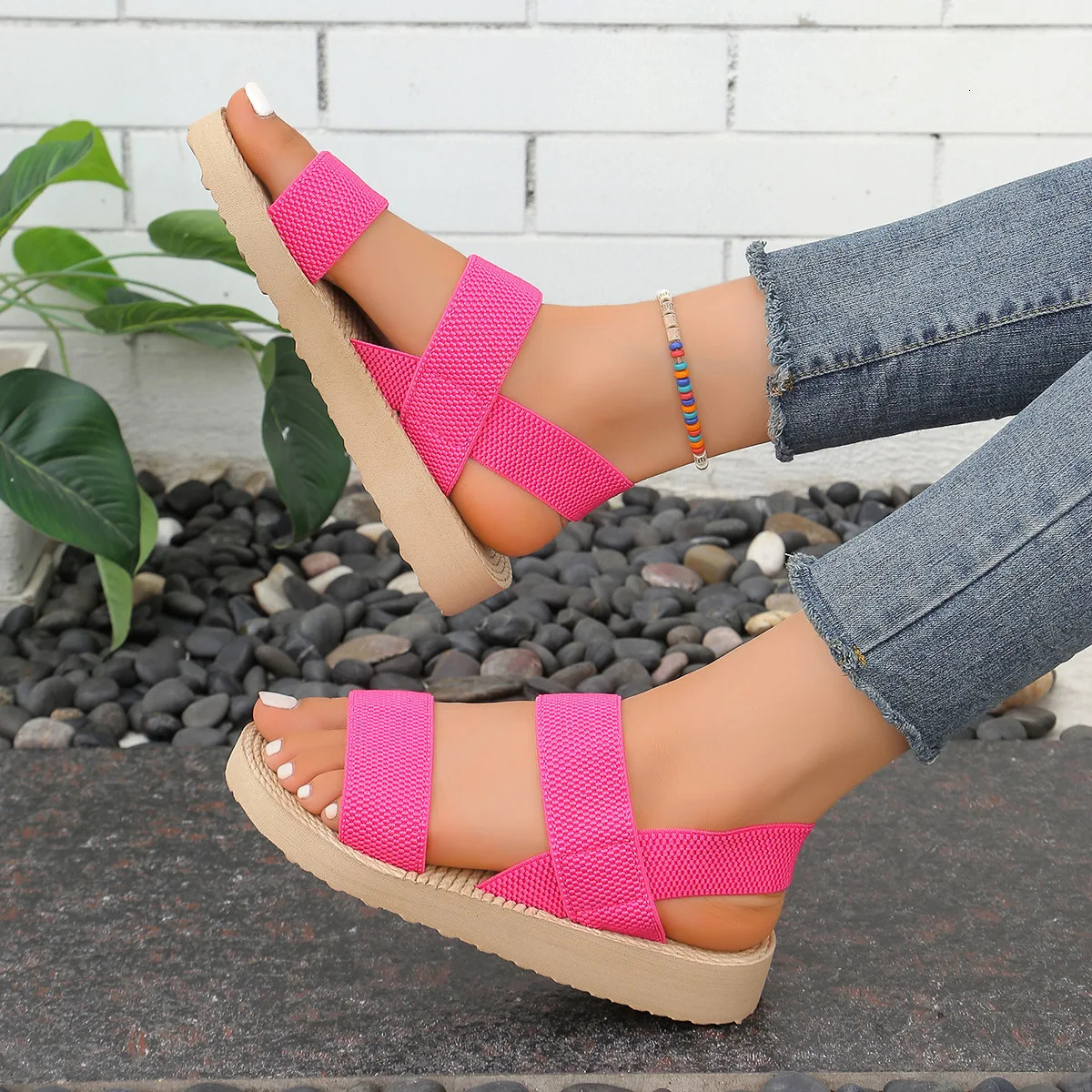 Light Weight Summer Sandals For Women Home Street Shoes Soft EVA Pink Color Girls Leisure Daily Walking Sandalias 250515