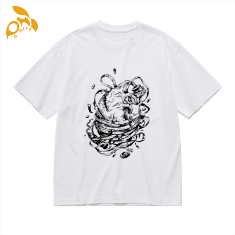 Free Shipping Designer Oversize Men's Women's shirt Short Sleeve Round neck Customized 200g Pure cotton hot stamping T-shirt - front T-shirt