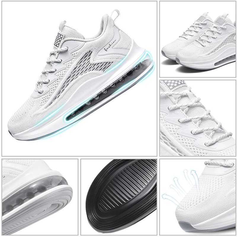 Mens air running shoes tennis walking shoes breathable and n slip running shoesXJ250517
