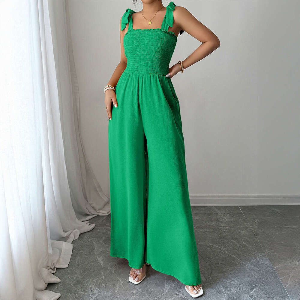 Wide Leg Jumpsuit Advanced Minimalist Camisole High Waisted Wide Leg Jumpsuit Women S Clothing For Spring Summer
