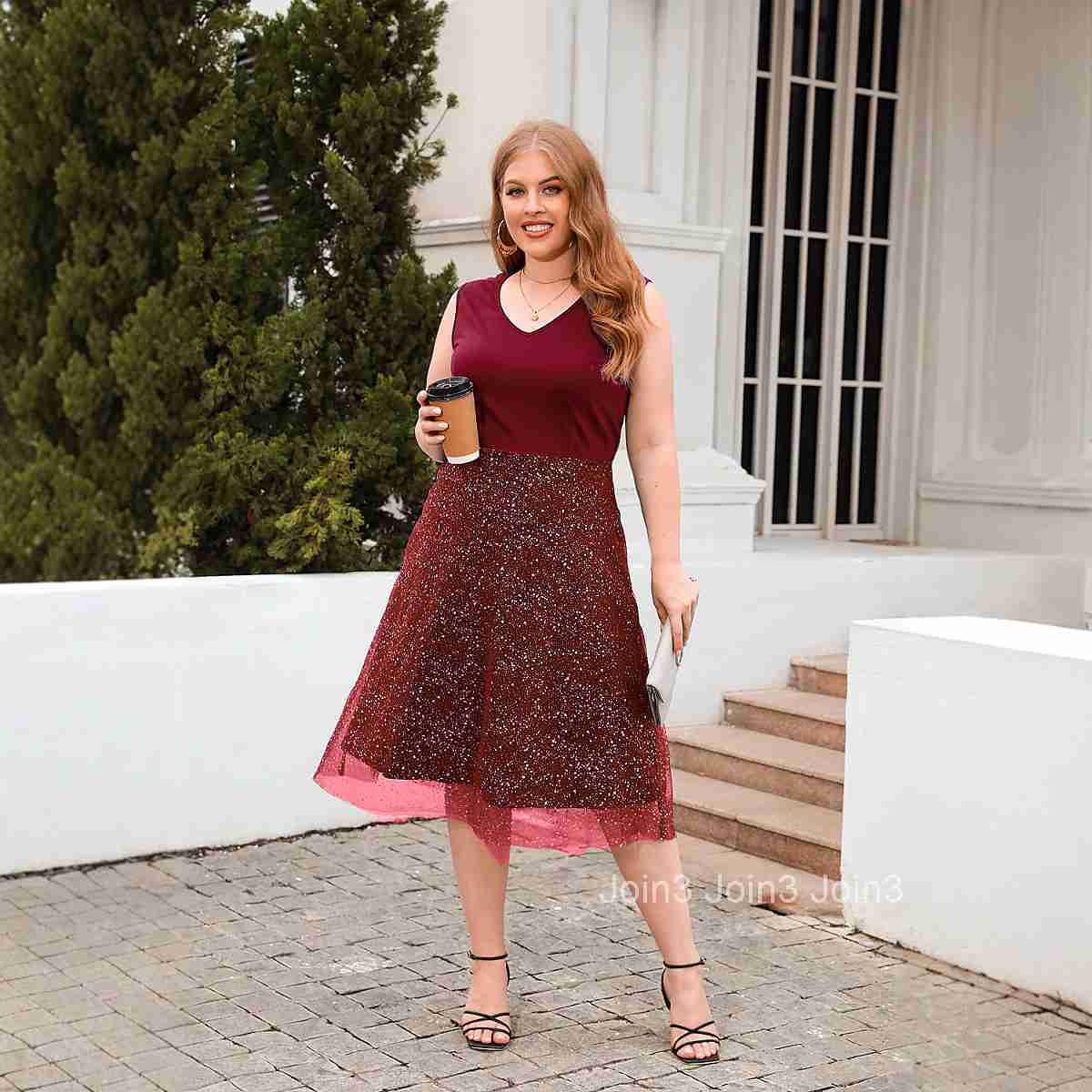 New Large Womens Clothing Large Casual Loose Fitting Dress Cocktail Party Dress