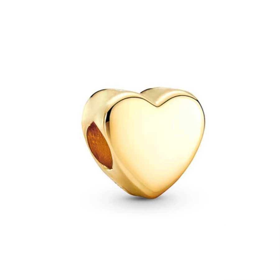 DIY Sparkling Gold Rose Gold Silver Heart She Charm Bead Fit Original 925 Sterling Silver Bracelet Women Fashion Jewelry GiftXJ250517