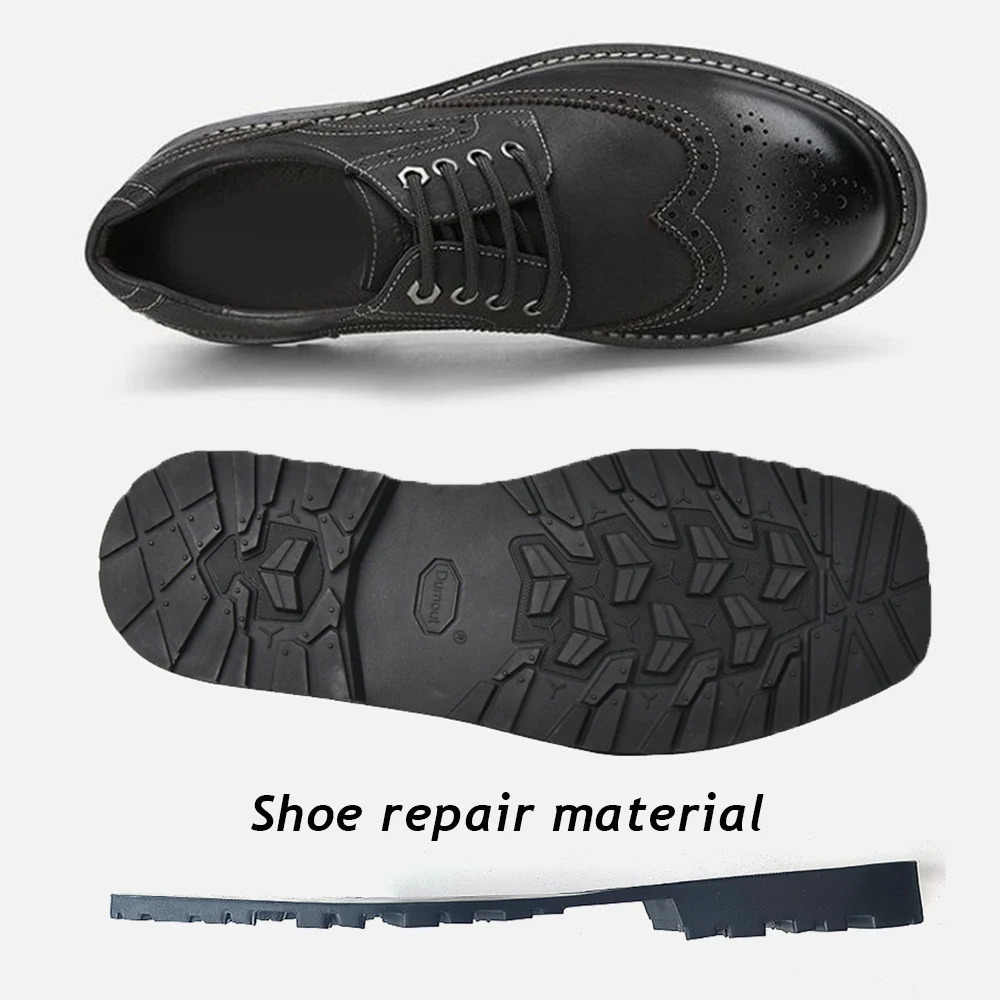 Non-Slip Shoe Soles Thicken Rubber Sole Men Women Replaceable Soles Shoe Repair Materials Shoes Outsoles Black Wearable Pads 250515