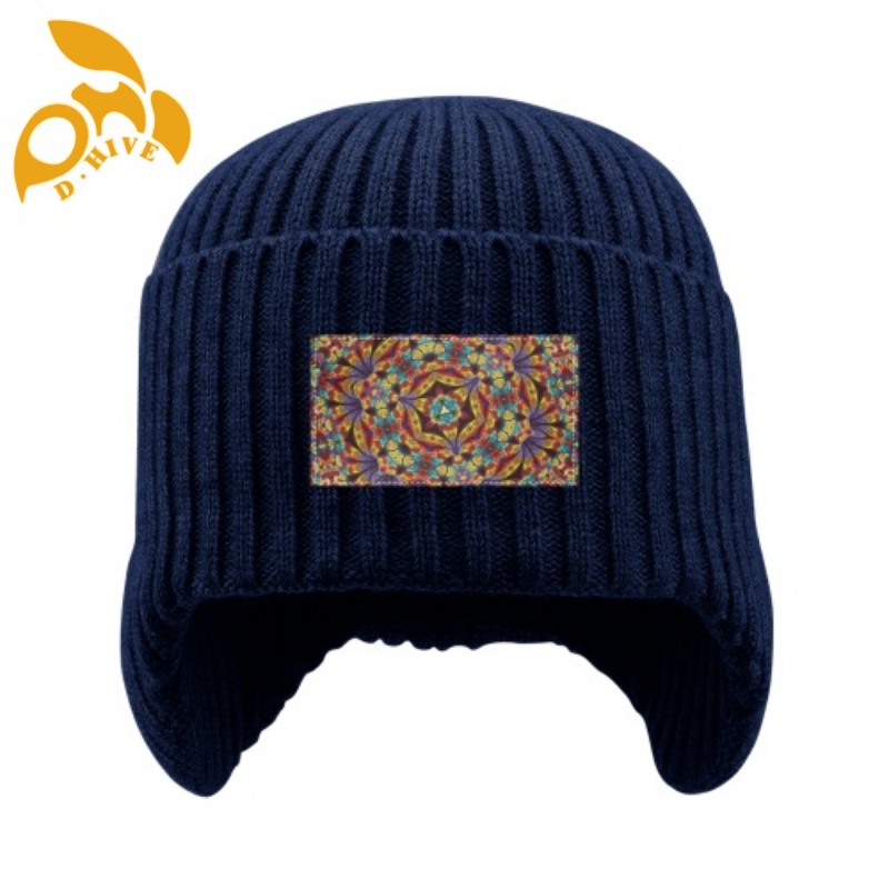 Free shipping custom winter ear-protecting knitted hats new cool fashionable outdoor knitted hats men and women
