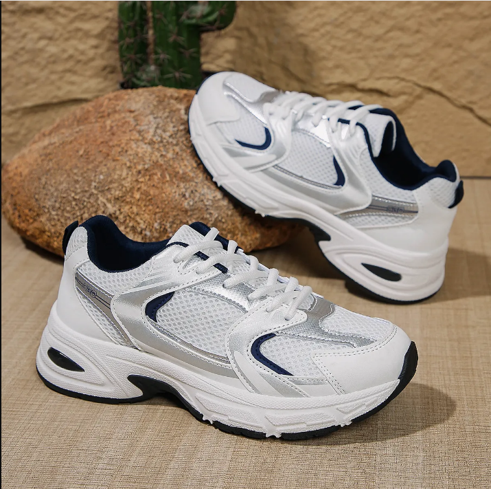 designer shoes NewB 530 574 Classic Vintage Mesh Fabric Faux Leather Casual Men's and Women's Running Shoes White Silver