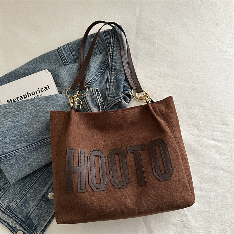 Free Delivery Designer Bag Leisure Female Student Class Shoulder 2025 New Simple Canvas Large Capacity Commuting Tote Luxury Bag