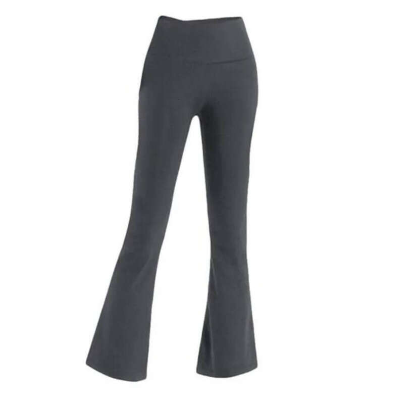 2025 Align Women Designer Yoga Pants Solid Color Nude High Waist Tummy Control Workout Leggings Flared Jogging Sports Pants Loose Fit Gym Activewear