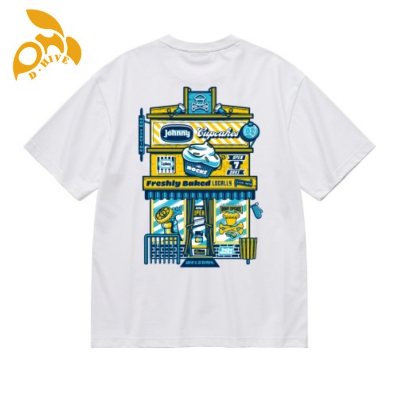 Free Shipping Designer Oversize Men's women shirt Round neck Customized Tees 180g Men's European size hot print T-shirt - back outdoor S-XXL