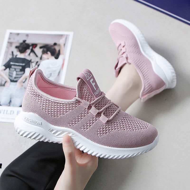 Fashion sports women's new Korean version fashion running shoes designer fashion trend white breathable mesh sports shoes