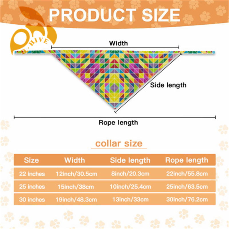 2025 Pet headscarf double-layer (Velcro double-sided printing)