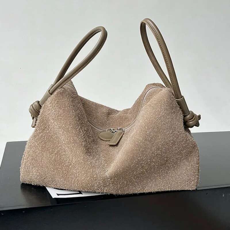 Frosted Leather Bolsos Mujer Ear Handle Design Hand Bag Tote Sac Femme Crossbody Shoulder Bags Vintage Zipper Bolso