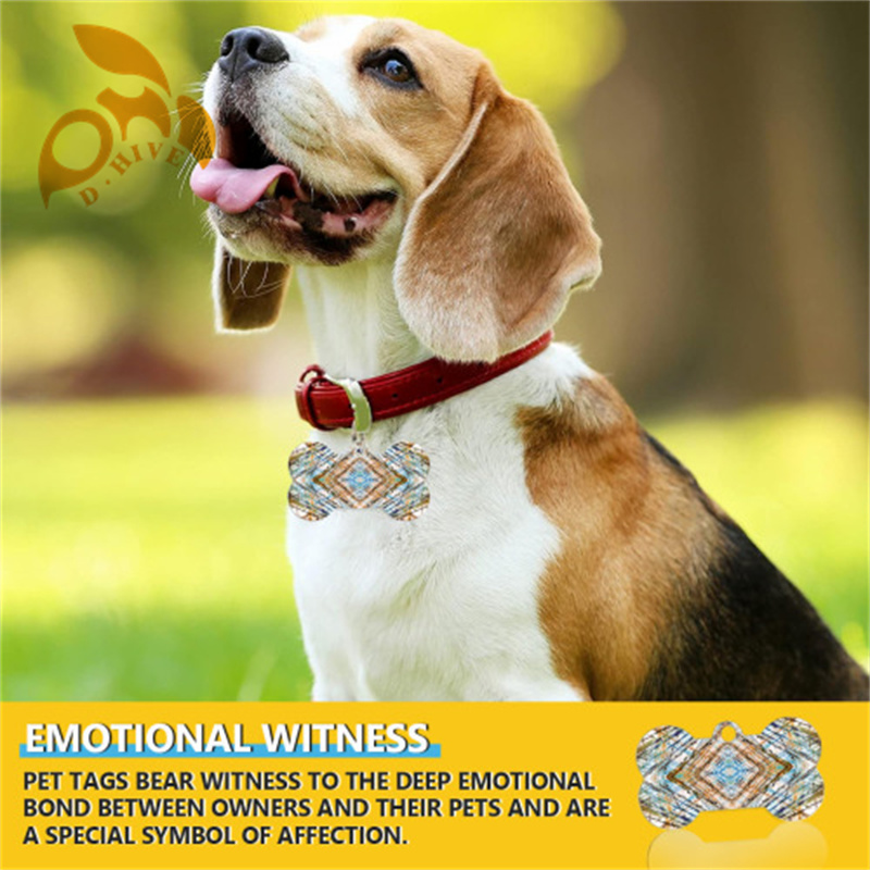 2025 Dog tags 5 * 3cm for daily decoration of dogs; If your dog gets lost, it's convenient for others to contact you faster