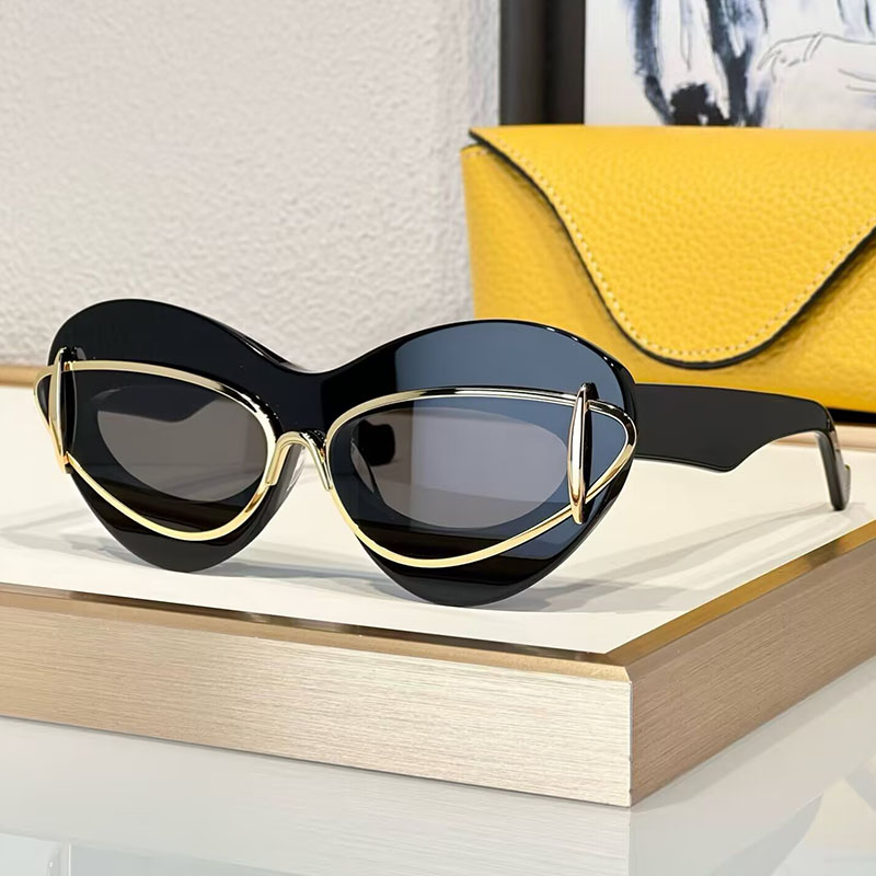 Designer Sunglasses For Women Men Fashion Acetate Eyewear 40119 Luxury Cat Eye sunglasses Outdoor Goggles UV400 Protection Glasses With Box