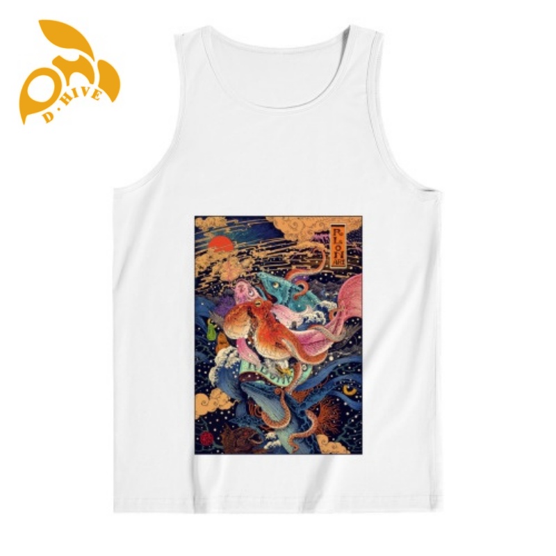 Free Shipping Designer Oversize Diy shirt Round neck Customized Tees Polyester men's vest outdoor size S-XXL