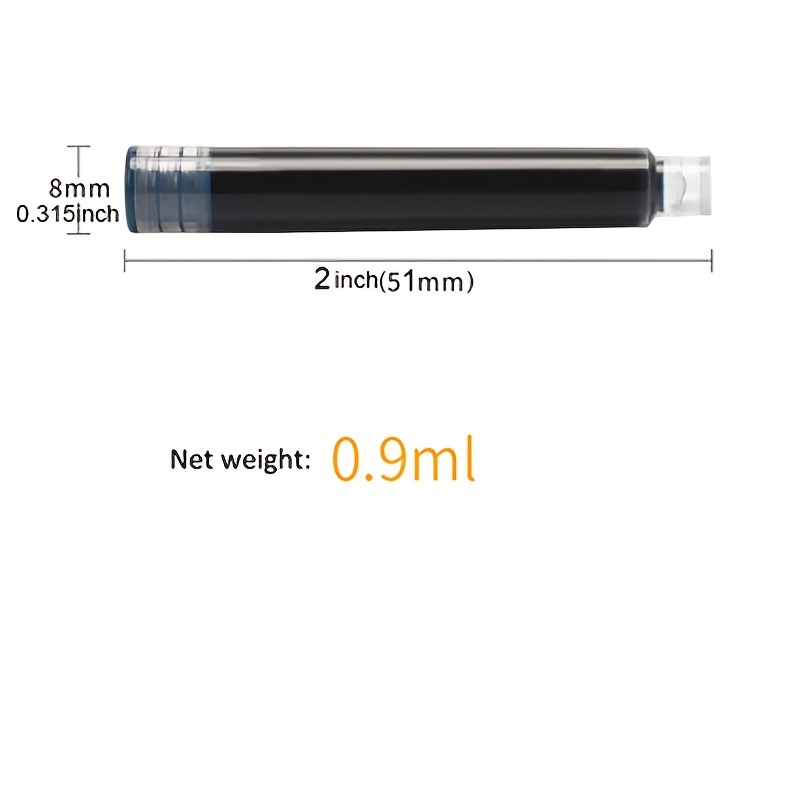 Jinhao Ink Fountain Pen Refill Ink Bottle Glass Cartridge Disposable Ink Bag Suitable for most fountain pens of Jinhao X750,X450,1200,1000,189,850,350