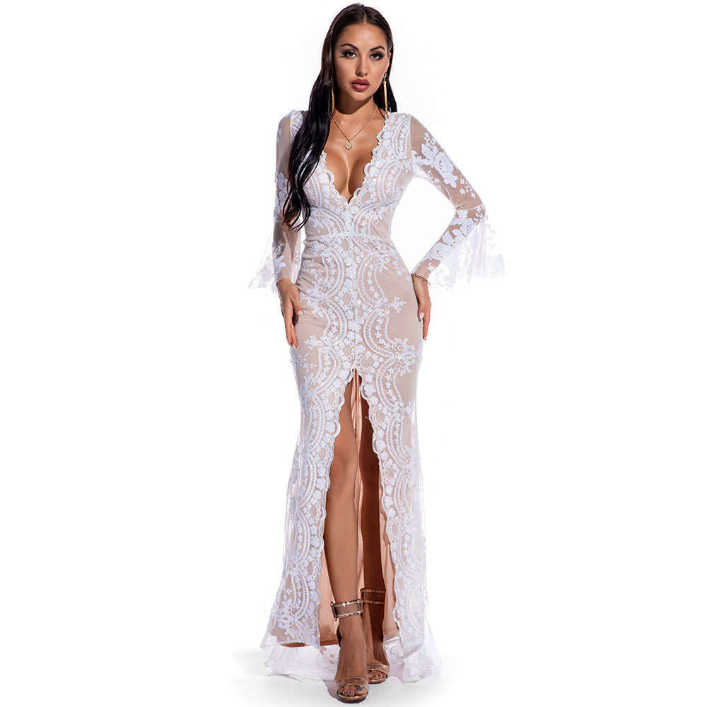 Maxi Dress Women S Sexy V Neck Sequin Formal Dress Long Skirt Formai Dress