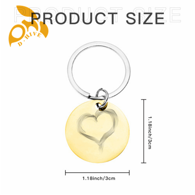2025 Stainless steel keychain (double-sided laser engraving) 3x3cm suitable for pet accessories.