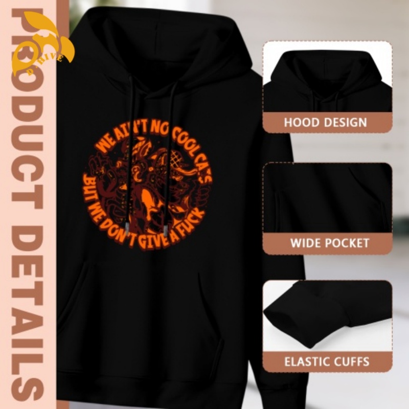 Free Shipping oversize Men's women's hooded sweatshirt printed Top fashionable casual street wear 270g permed sweatshirt