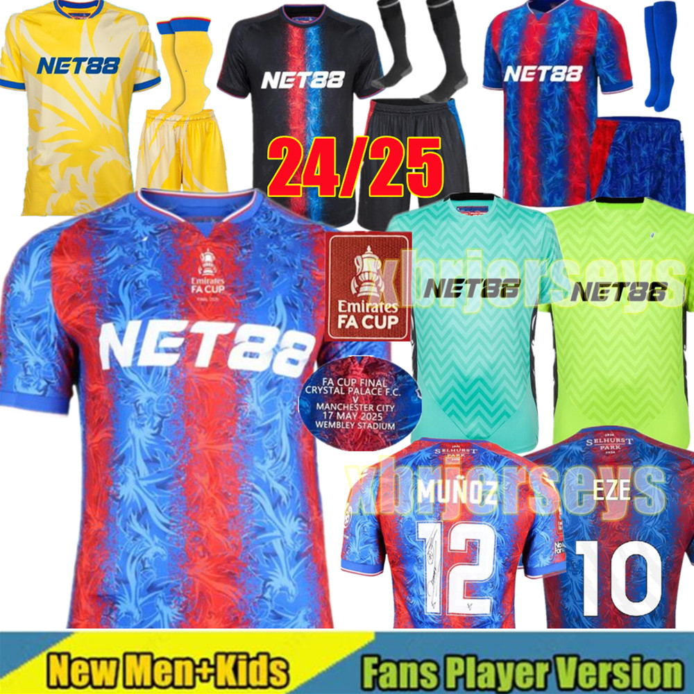 4XL 24 25 OLISE Crystal Soccer Jerseys EZE GUEHI Mateta DOUCOURE MITCHELL SARR MATETA WHARTON KOUYATE RICHARDS cRyStals men kids Kits sock fans player