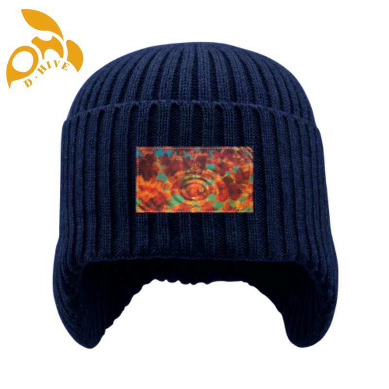 Free shipping custom winter ear-protecting knitted hats new cool fashionable outdoor knitted hats for men and women DIY Customized