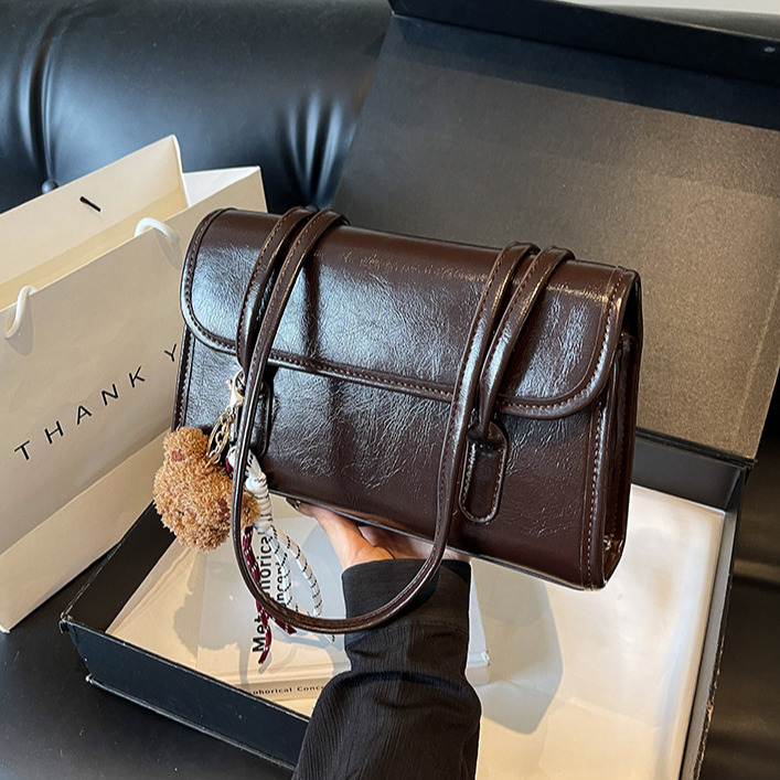 Free Shipping Designer Bag Large Capacity Women's Texture Multifunctional Commuting Briefcase New Fashionable And Simple One Shoulder Armpit Bag 