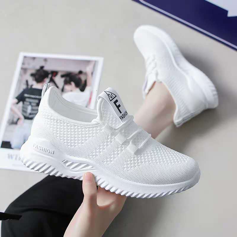 Fashion sports women's new Korean version fashion running shoes designer fashion trend white breathable mesh sports shoes