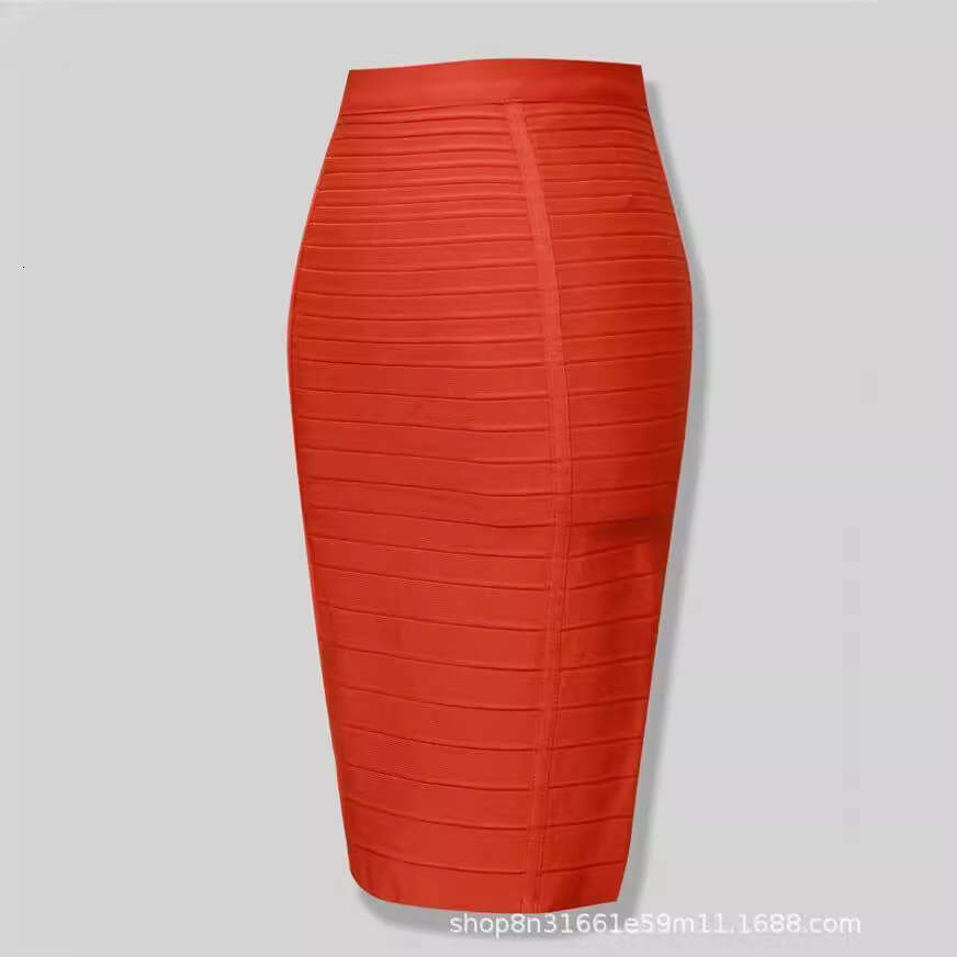 Maxi Dress Hot Selling Color Bandaged Short With Striped Zipper Double Opening Sexy High Waisted And Hip Wrapped Skirt KQ