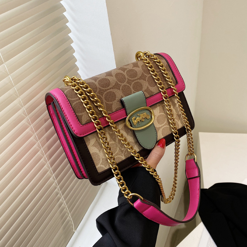Free Shipping 2025 New Luxury Square Bag for Women - Stylish Top Handle Shoulder & Crossbody Purse with Chain Strap