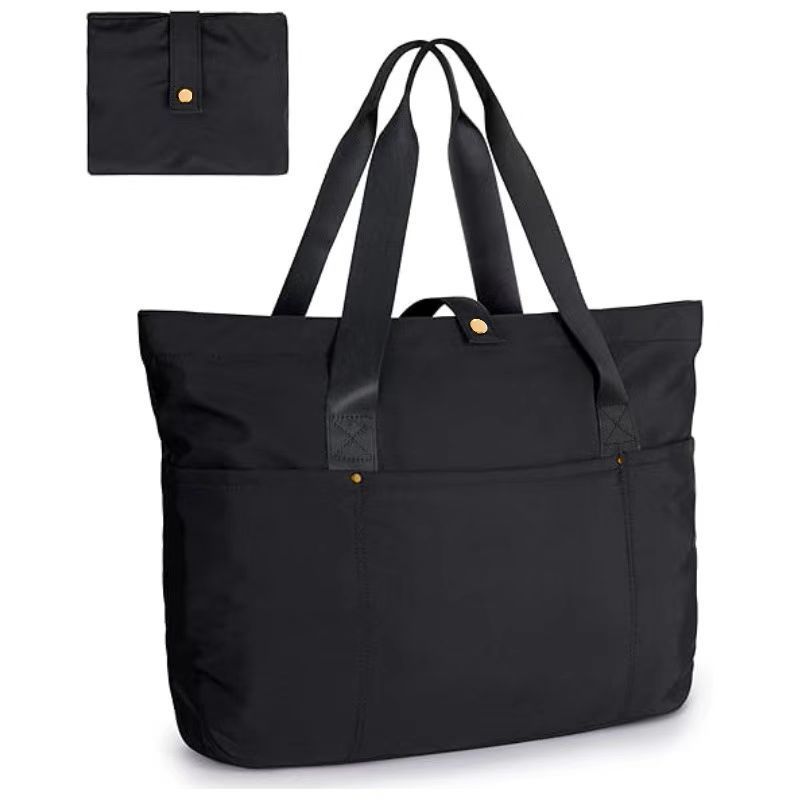 B56 Spot Check New Foldable Handbag Large Capacity Simple Shoulder Bag Large Size Bag Can Be Folded into Portable Small Bag