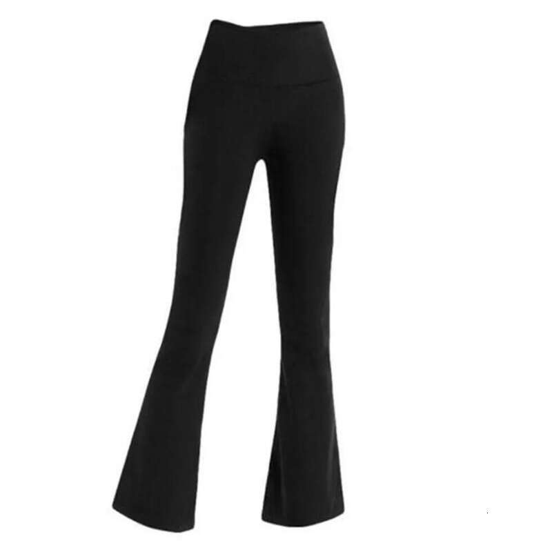 2025 Align Women Designer Yoga Pants Solid Color Nude High Waist Tummy Control Workout Leggings Flared Jogging Sports Pants Loose Fit Gym Activewear