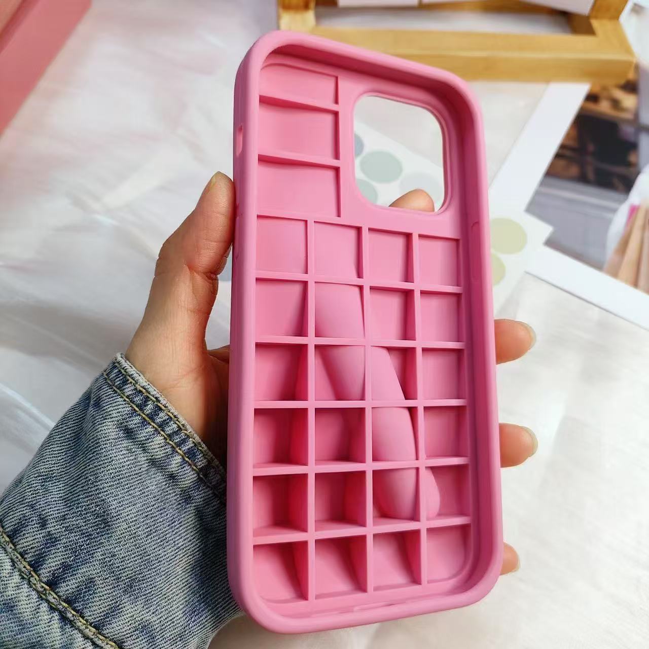 Rhode Case 2-in-1 Lip Gloss/Lipstick/Silicone Phone Case for iPhone 16/15 Pro Max Samsung S23FE/S23ULTRA/S24ULTRA Soft Cover