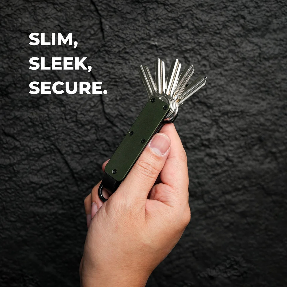 Aluminum Key Organizer 1-5 Keys Compact Aluminum Key Organizer - Minimalist n ideal for everyday use and special occasions 250515