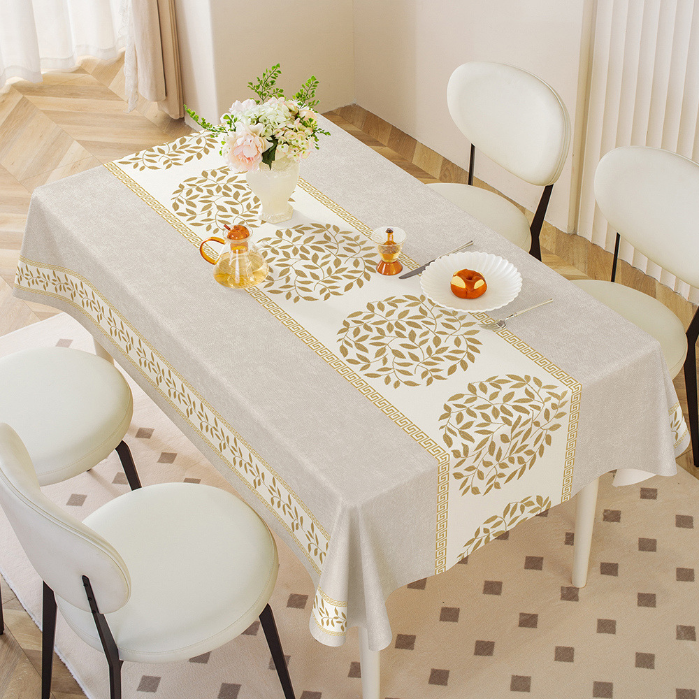A722 light luxury high-grade household tablecloth pvc waterproof and oil-proof ins style rectangular coffee table tablecloth tablecloth wholesale
