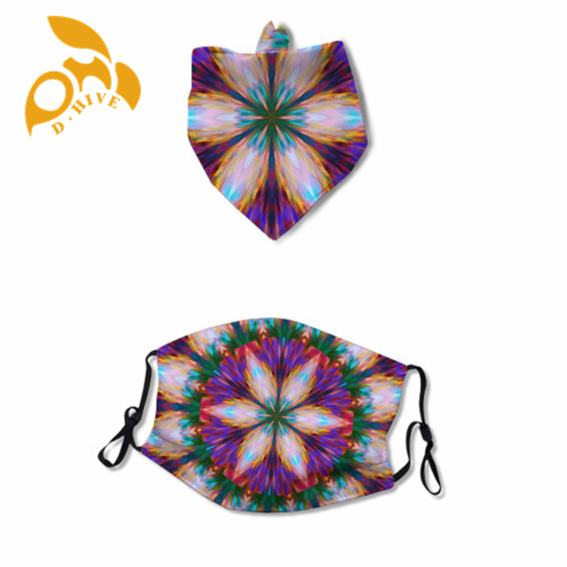 hot sale Mask+Dog Scarf polyester lightweight and breathable