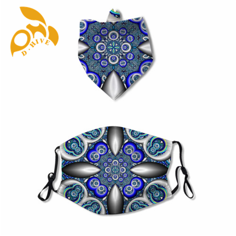 2025 Masks and pet headscarves made of polyester are essential for outdoor travel in all scenarios