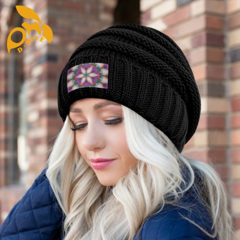 Free shipping customization knitted cap denim new cool fashionable outdoor Ponytail knitted cap for men and women