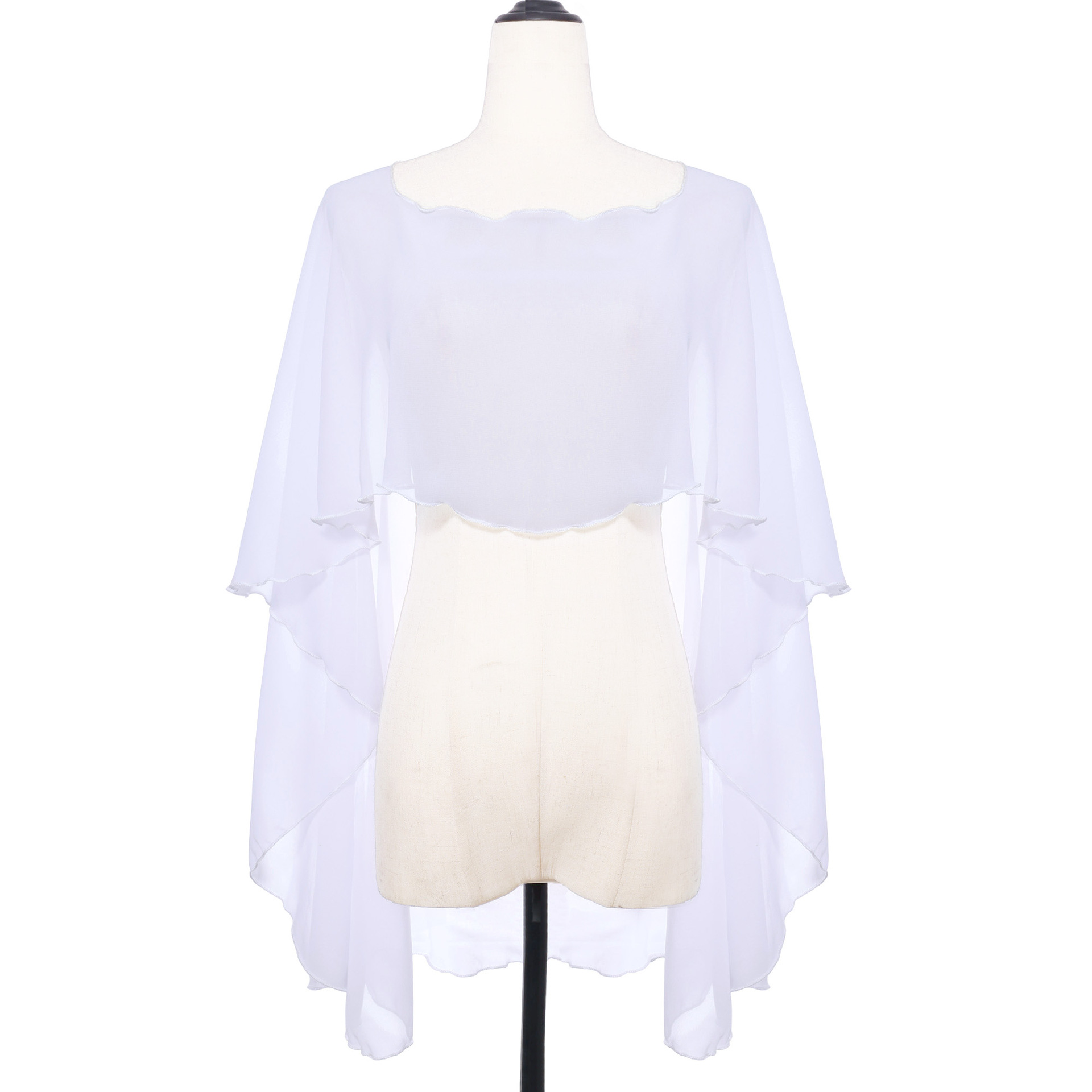 K755 Foreign trade chiffon pullover shawl pullover cloak extended shawl ladies sun protection arm cover manufacturers