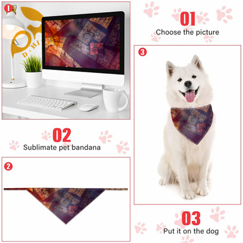Pet headscarf double-layer (Velcro double-sided printing)